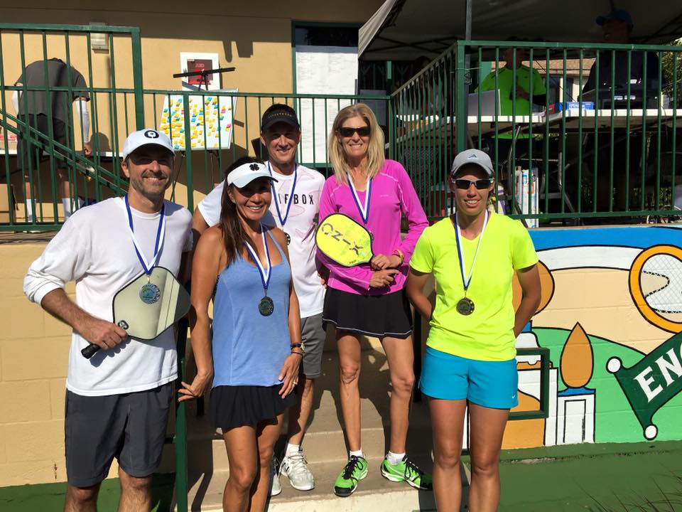Mixed Doubles 35+ Gold: Kris Anderson/Kevin Booth Silver: Jennifer Dawson/ David Lecours Bronze: GeeGee Garvin/ Mike Gates (Missing)