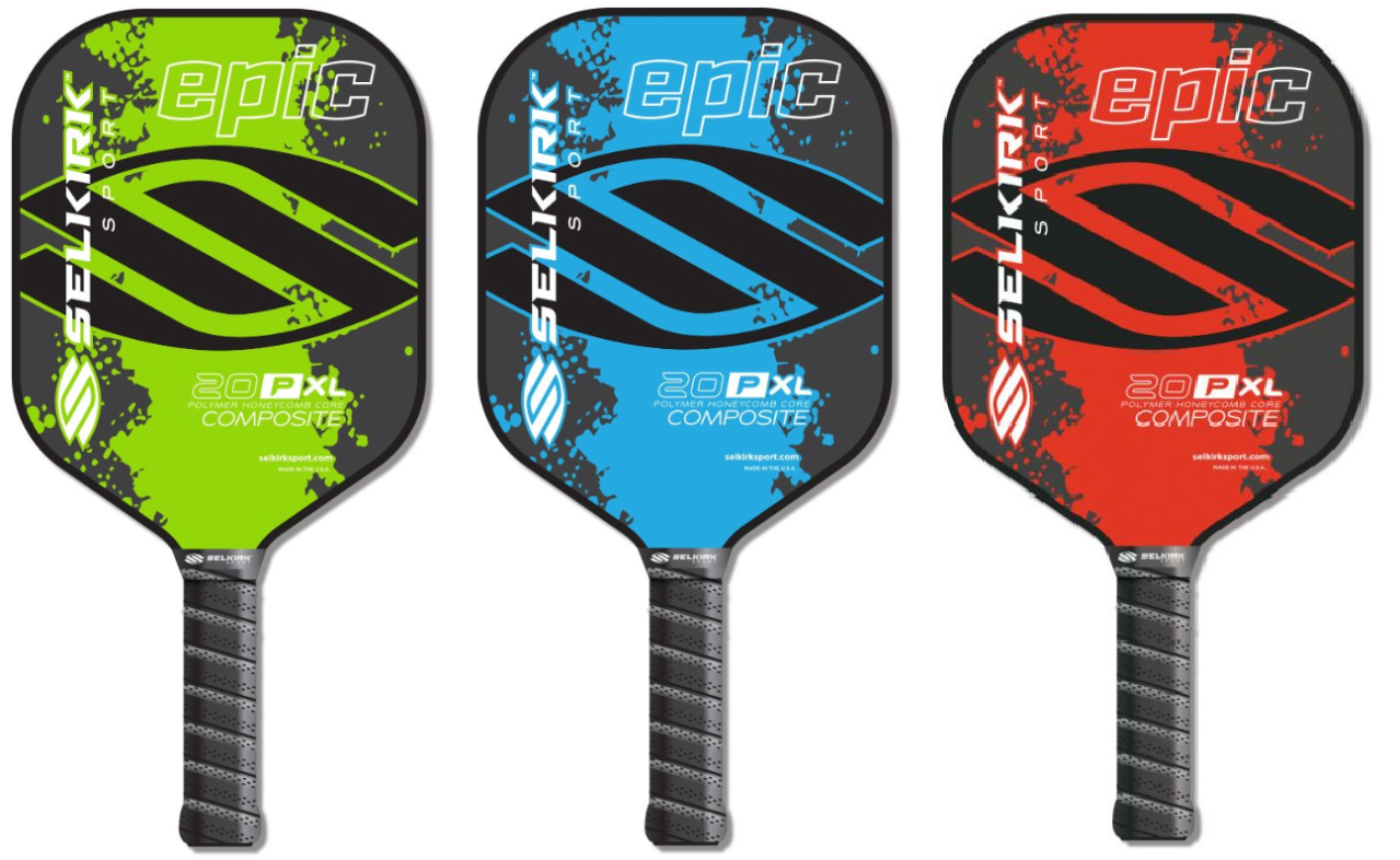 The 20P-XL Epic in lime, cyan and red.