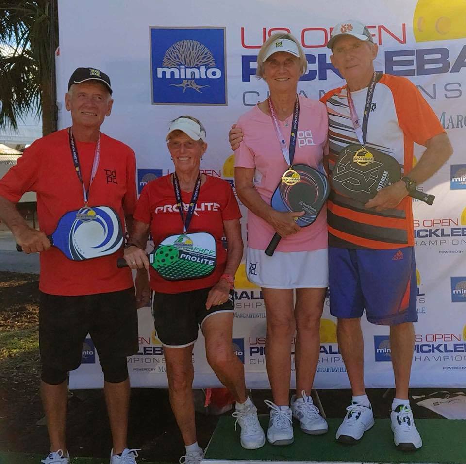 2019 US Open, Dan McLaughlin and Joann Russell - Bronze, Jim and Yvonne Hackenberg - Gold