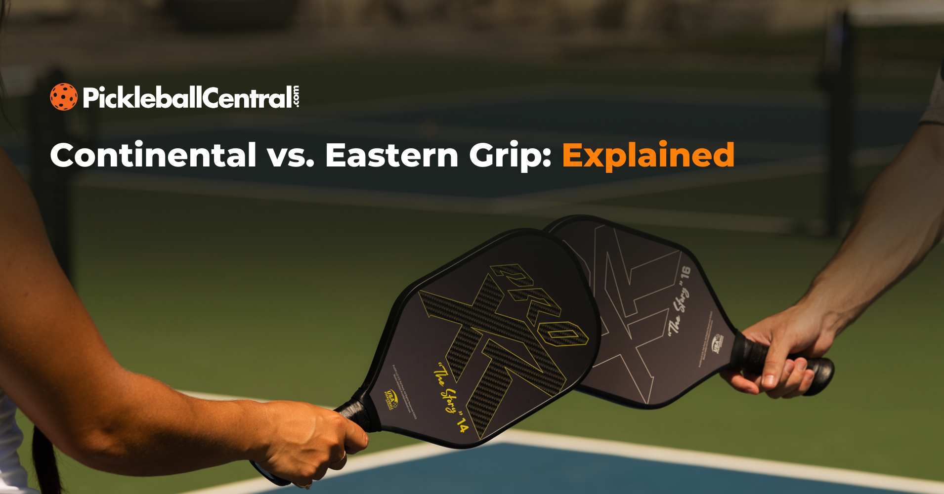 Continental grip at padel