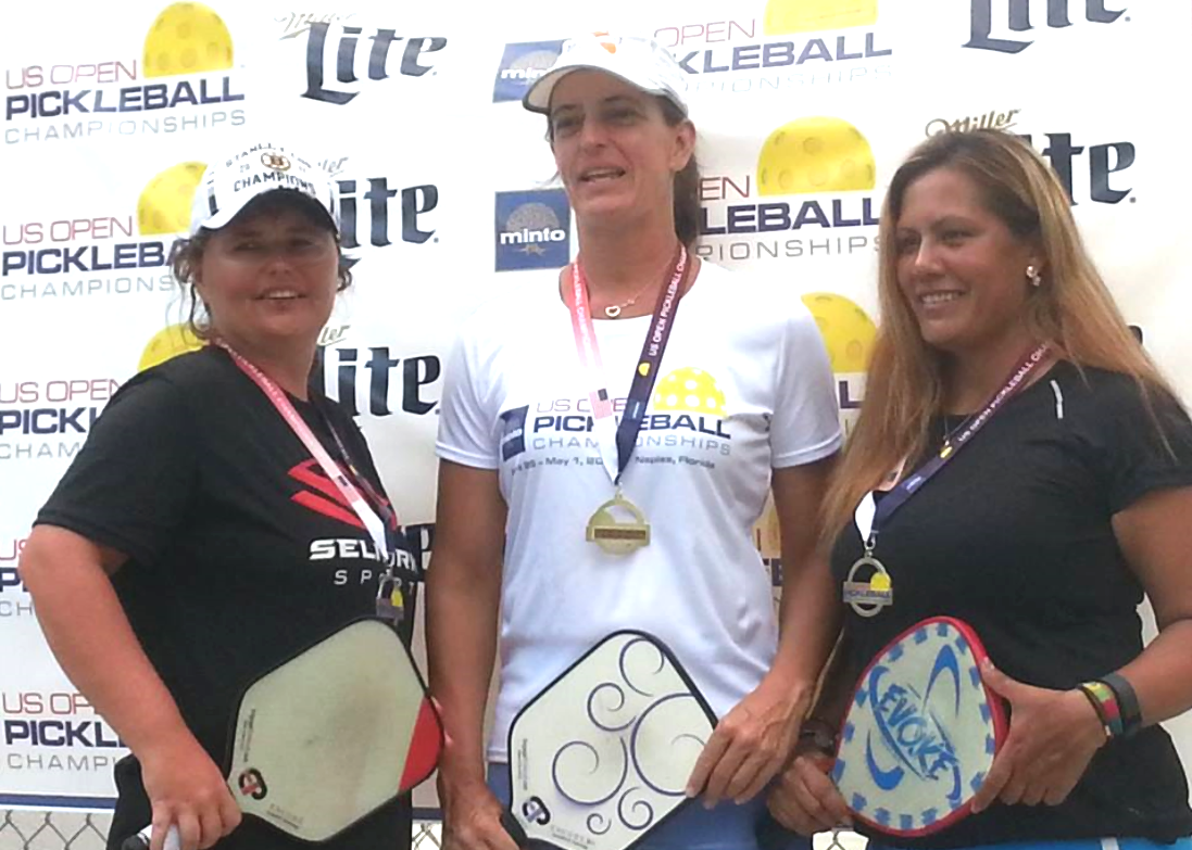 Lenka with her silver medal at the US Open