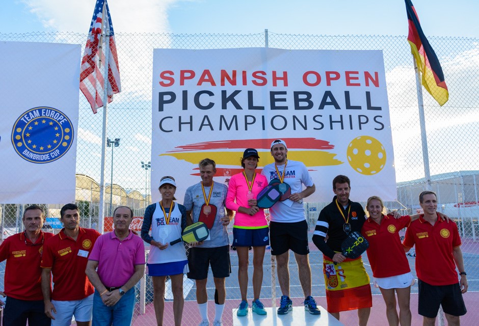 Medal winners of the Spanish Open Pickleball Championships