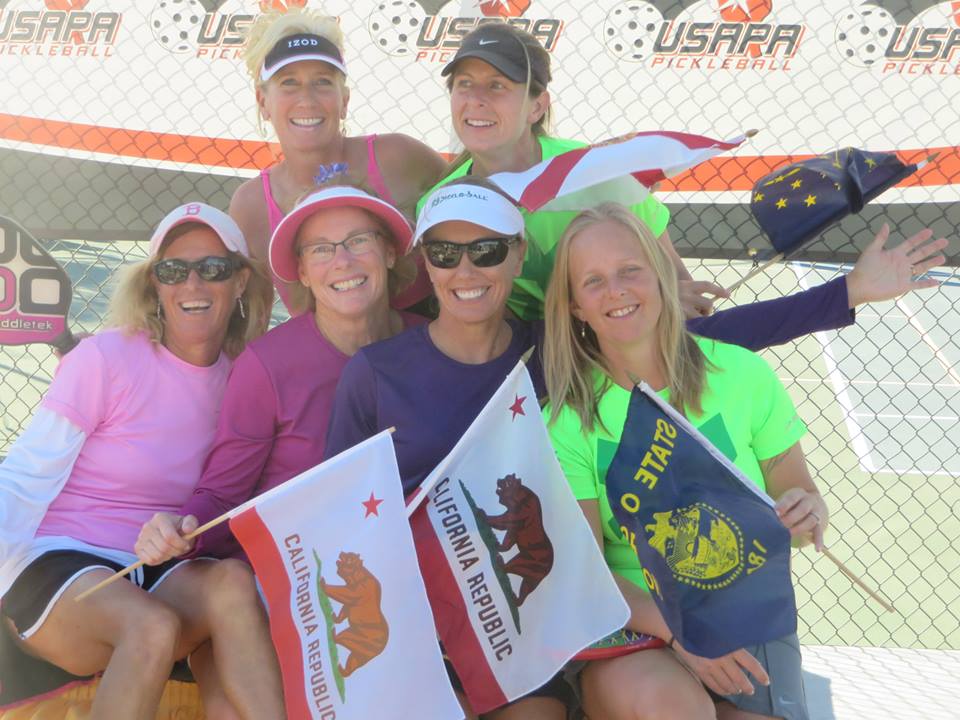Joy Leising at Pickleball Nationals Doubles 2014