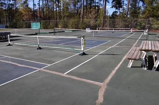 Oyster Bay courts before...