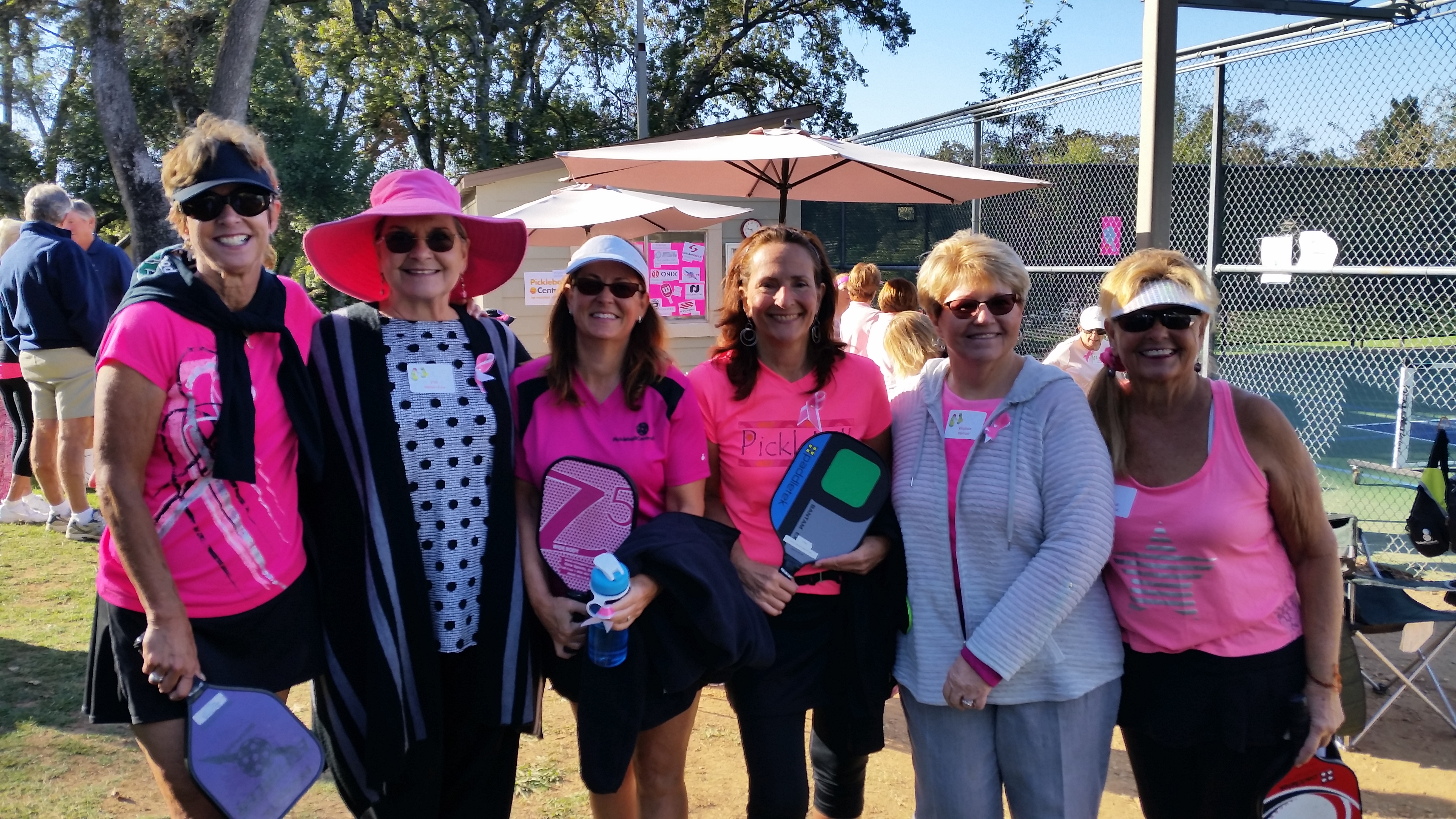 Pickleball Gals at the Go Pink and Dink Tournament
