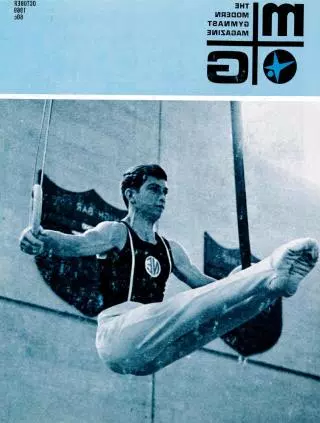 Seymour Rifkind on the cover of The Modern Gymnast Magazine in 1969