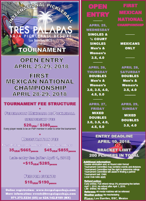 Tres Palapas Mexican National Tournament
